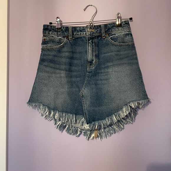 Free People Bailey Denim Mini Skirt - Picture 7 of 8